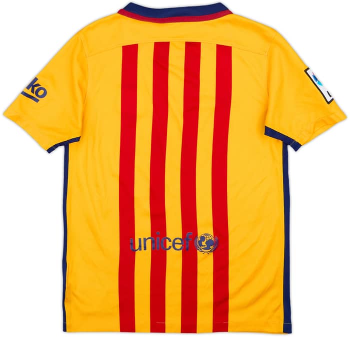 2015-16 Barcelona Away Shirt - 5/10 - (M.Boys)