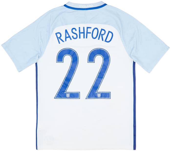 2016-17 England Home Shirt Rashford #22 - 5/10 - (S)