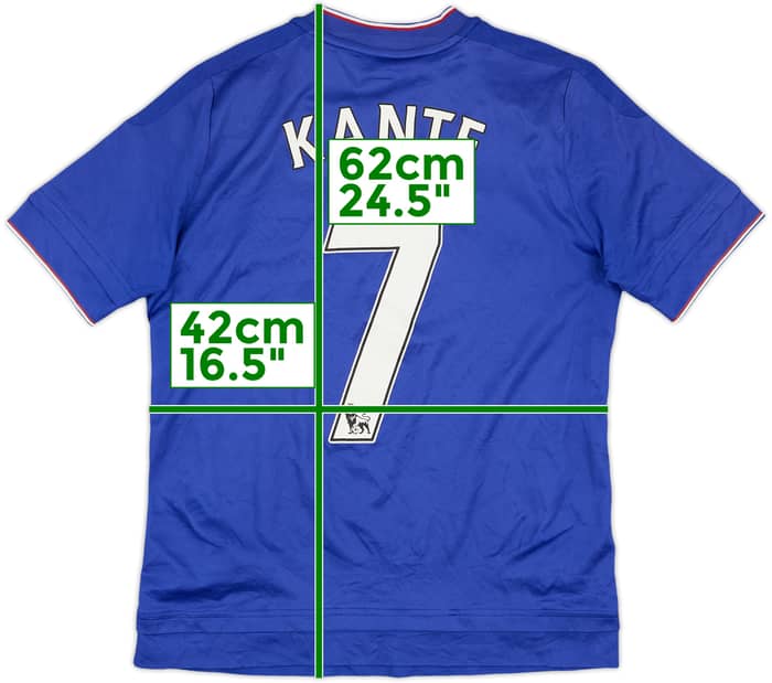 2015-16 Chelsea Home Shirt Kante #7 - 7/10 - (L.Boys)