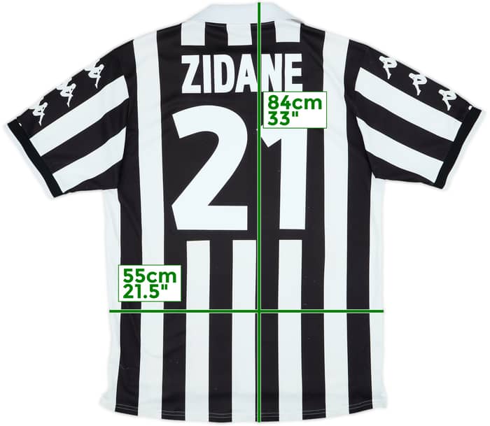 1998-99 Juventus Home Shirt Zidane #21 - 6/10 - (XL)