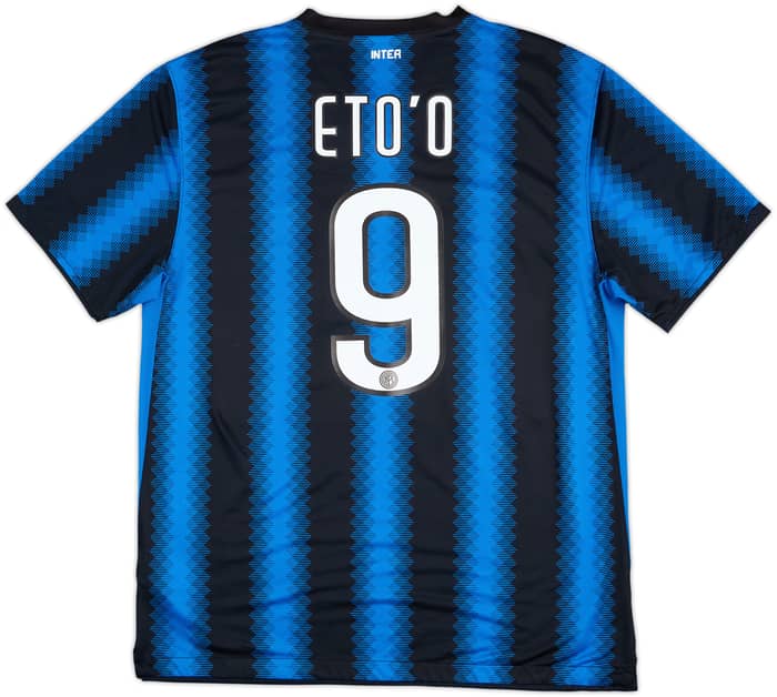 2010-11 Inter Milan Home Shirt Eto'o #9 - 9/10 - (XL)