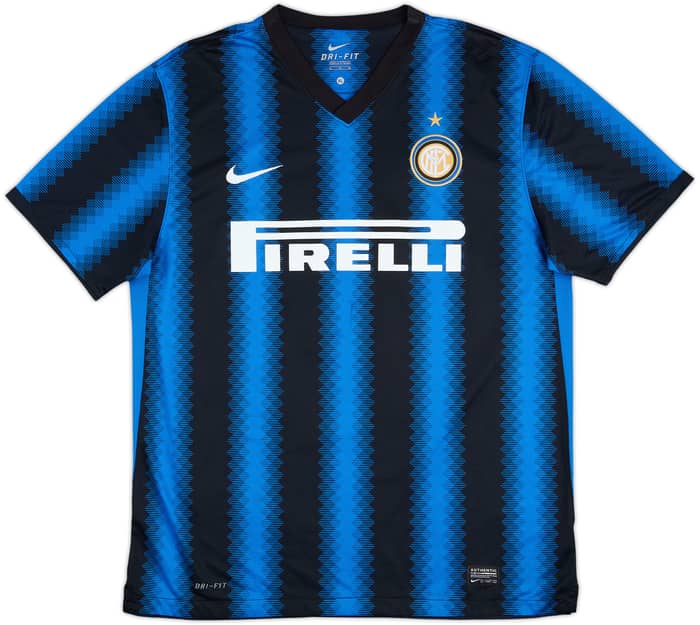 2010-11 Inter Milan Home Shirt Eto'o #9 - 9/10 - (XL)