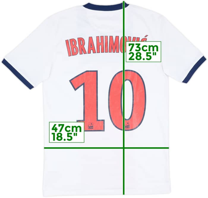2013-14 Paris Saint-Germain Away Shirt Ibrahimovic #10 - 6/10 - (S)