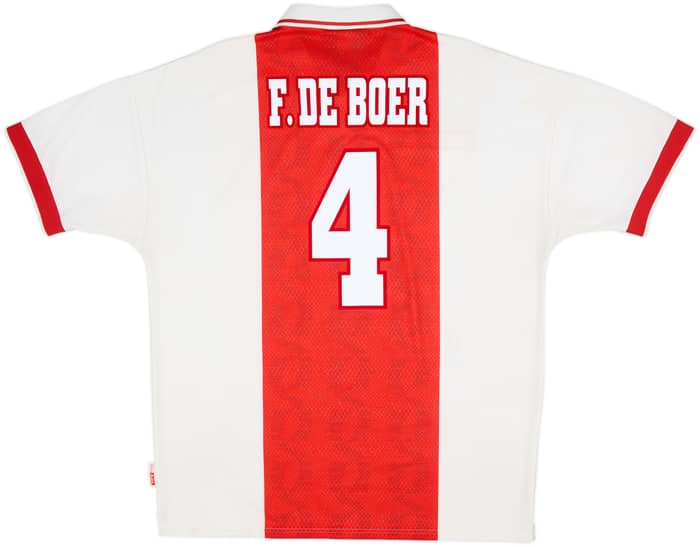 1998-99 Ajax Home Shirt F.De Boer #4 - 7/10 - (XL)
