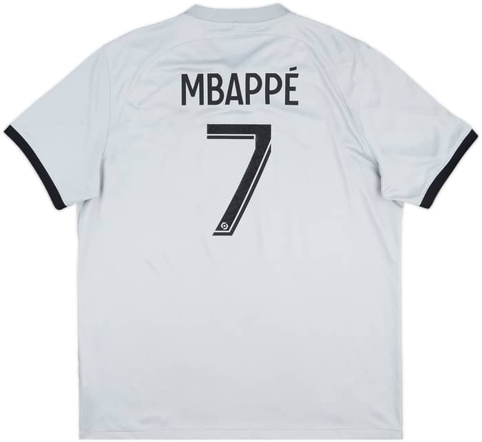 2022-23 Paris Saint-Germain Away Shirt Mbappe #7 - 7/10 - (XL)