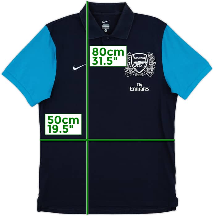 2011-12 Arsenal Nike Polo Shirt - 8/10 - (L)