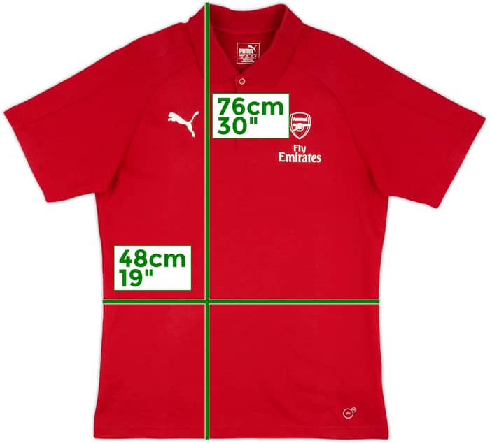 2017-18 Arsenal Puma Polo Shirt - 8/10 - (L)