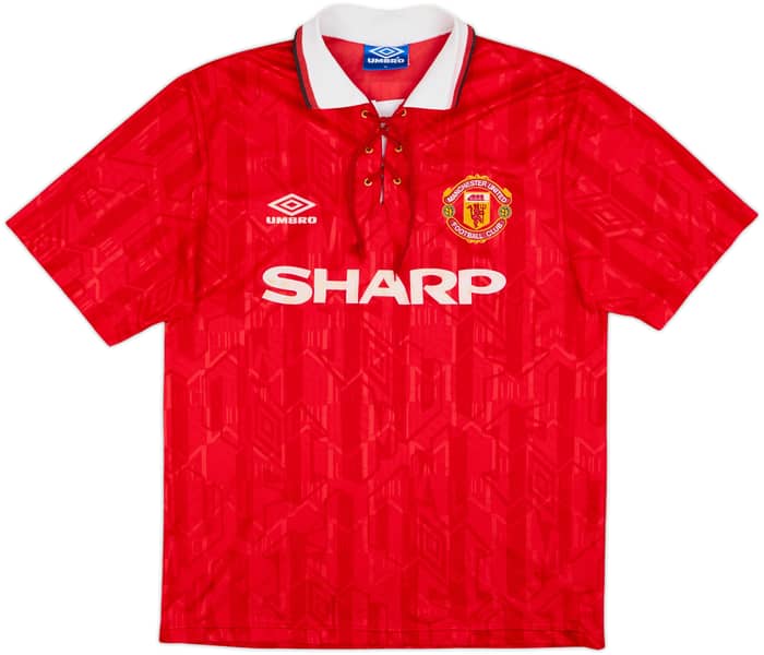 1992-94 Manchester United Home Shirt Cantona #7 - 5/10 - (M)