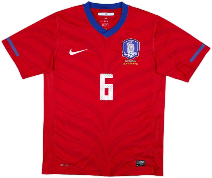 2010-12 South Korea Home Shirt #6 - 8/10 - (M)