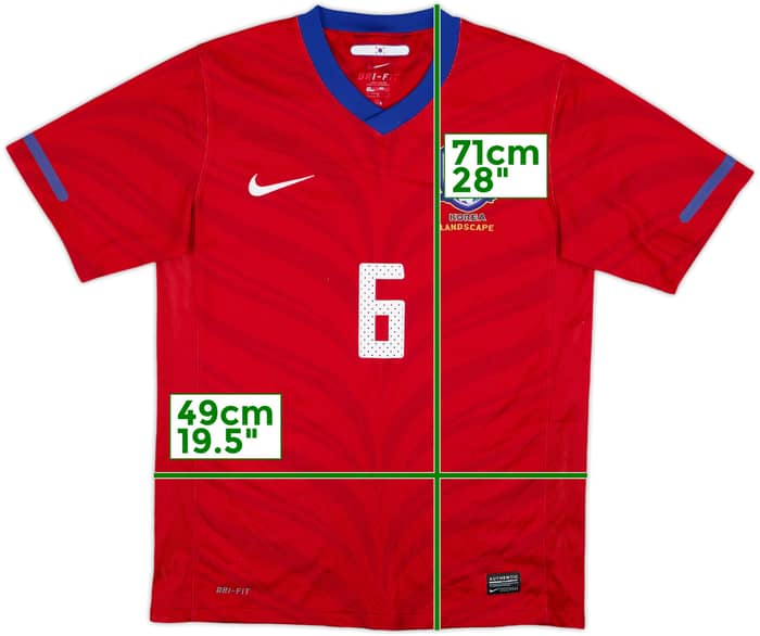 2010-12 South Korea Home Shirt #6 - 8/10 - (M)