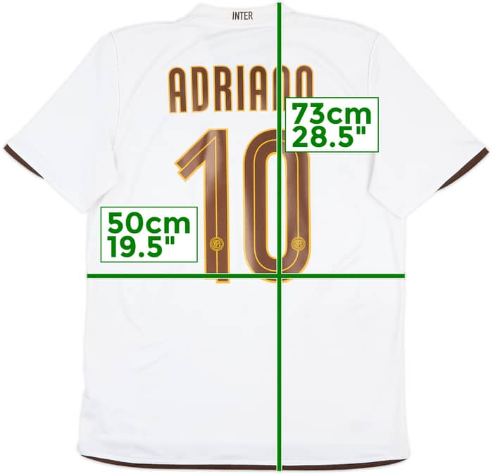 2008-09 Inter Milan Away Shirt Adriano #10 - 8/10 - (M)