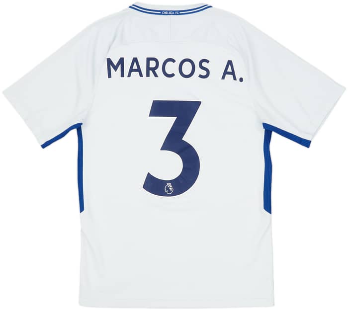 2017-18 Chelsea Away Shirt Marcos A. #3 - 6/10 - (S)