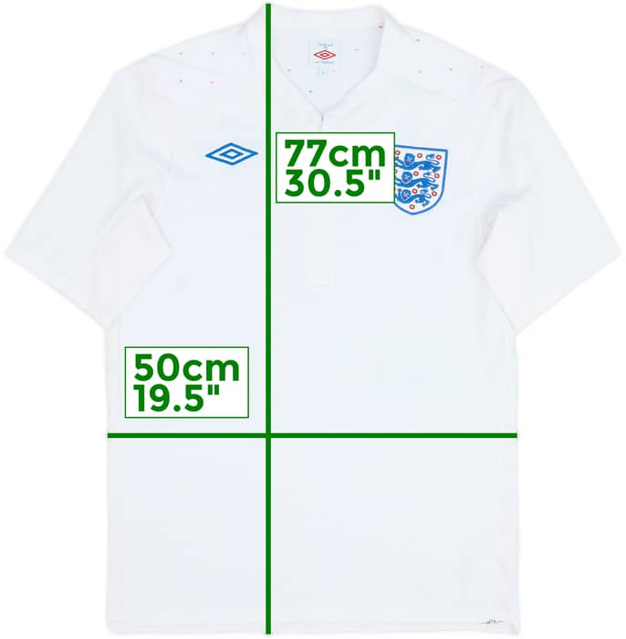 2010-11 England Home Shirt - 5/10 - (M)