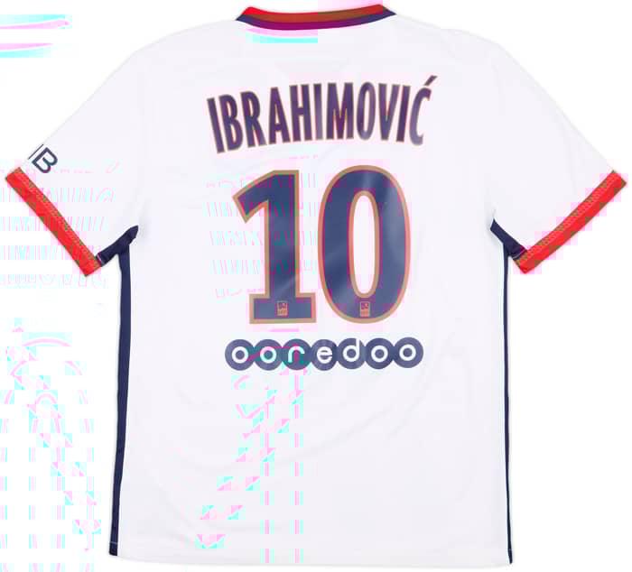 2015-16 Paris Saint-Germain Away Shirt Ibrahimovic #10 - 8/10 - (M)