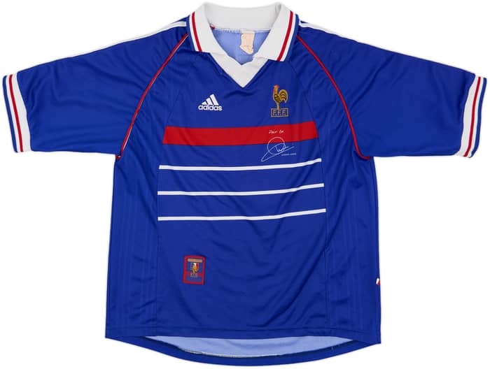 1998-00 France 'Pour Toi Zinedine Zidane' Home Shirt - 8/10 - (M)