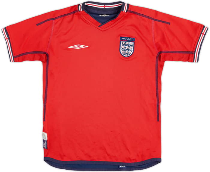2002-04 England Away Shirt - 7/10 - (M.Boys)
