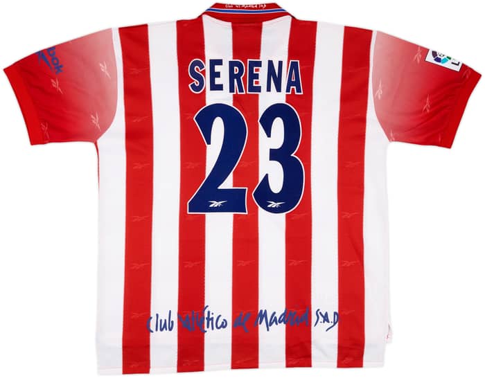 1998-99 Atletico Madrid Match Issue Home Shirt Serena #23