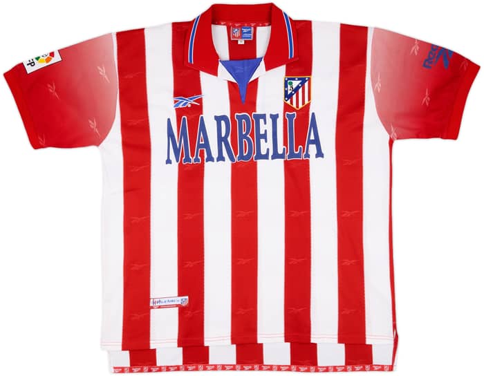 1998-99 Atletico Madrid Match Issue Home Shirt Serena #23