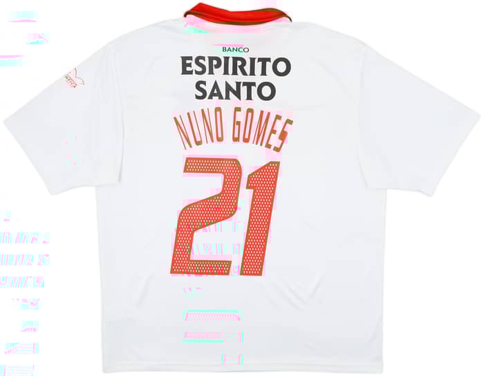 Camiseta de visitante del Benfica 2003-04 Nuno Gomes #21 - 8/10 - (XL)