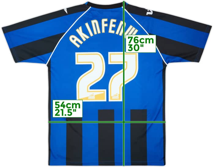 2010-11 Gillingham Home Shirt Akinfenwa #27 - 8/10 - (L)