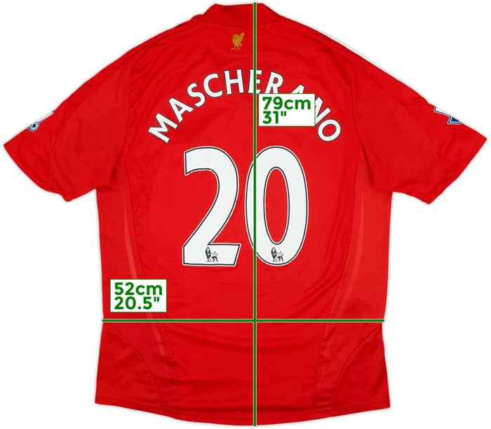 2008-10 Liverpool Home Shirt Mascherano #20 - 5/10 - (L)