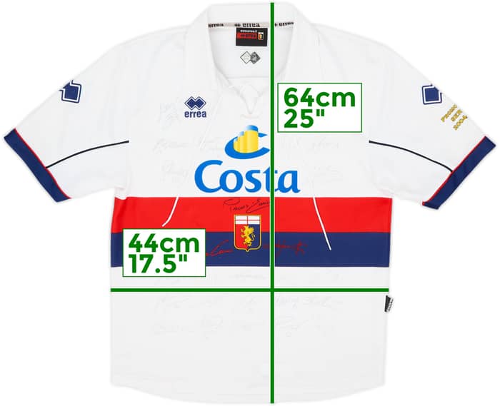 Camiseta especial firmada del Genoa 2004-05 - 7/10 - (XL.Niños)