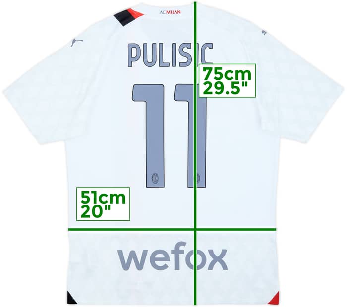 2023-24 AC Milan Away Shirt Pulisic #11 (M)