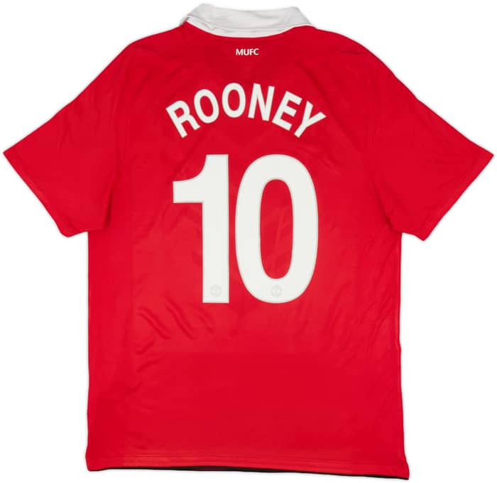 2010-11 Manchester United Home Shirt Rooney #10 - 6/10 - (L)