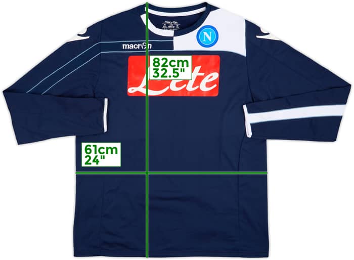 2011-12 Napoli Macron Sweat Top - 8/10 - (XXL)