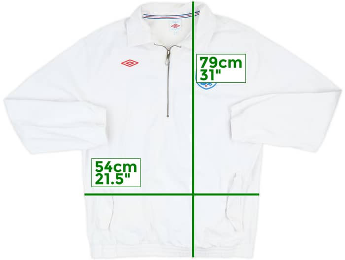 2010-11 England Umbro 1/4 Zip Training Top - 6/10 - (XL)