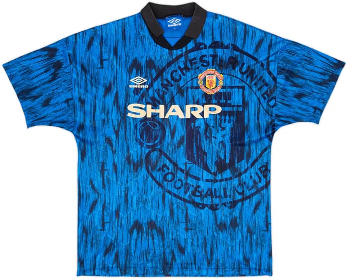 1992-93 Manchester United Away Shirt - 7/10 - (XL)