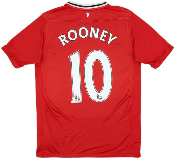 2011-12 Manchester United Home Shirt Rooney #10 - 6/10 - (XL.Boys)