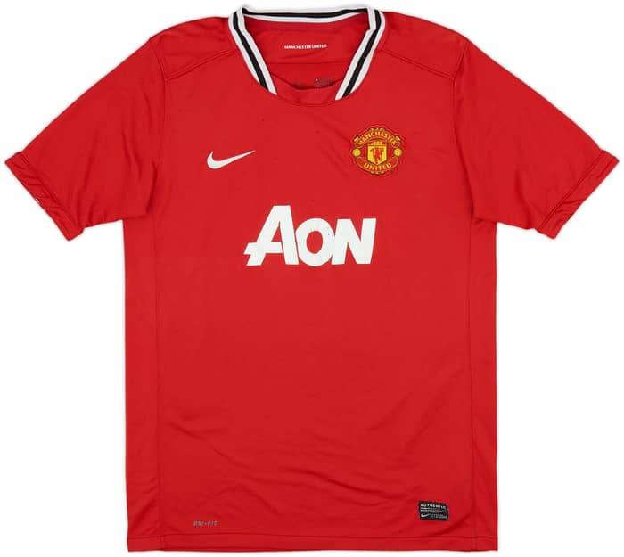 2011-12 Manchester United Home Shirt Rooney #10 - 6/10 - (XL.Boys)