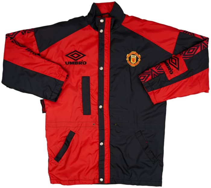 1995-97 Manchester United Umbro Padded Bench Coat - 9/10 - (M)