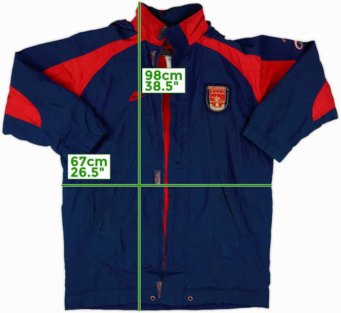1995-96 Arsenal Nike Padded Bench Coat - 6/10 - (M)