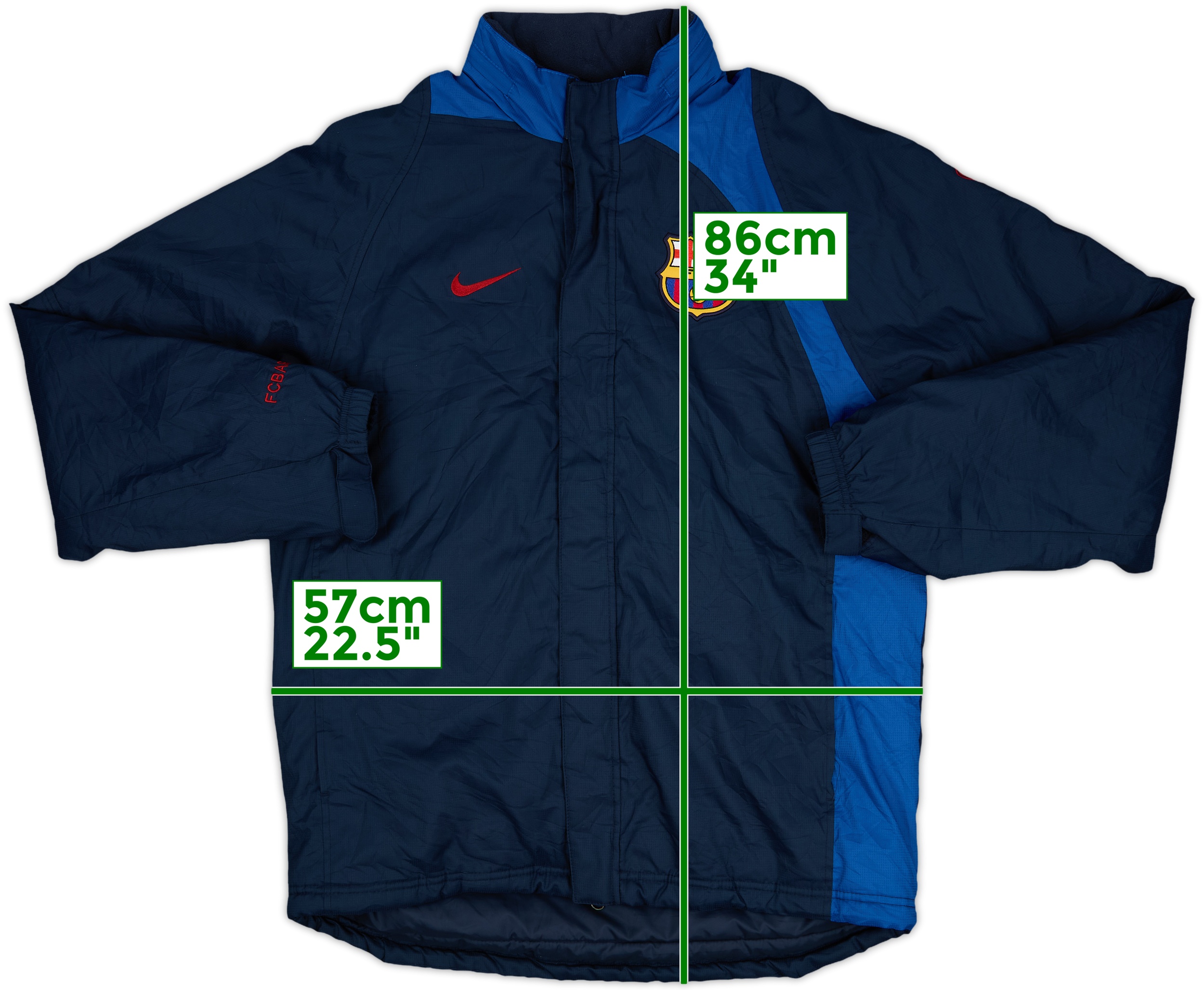2004-05 Barcelona Nike Padded Bench Coat - 9/10 - (S)