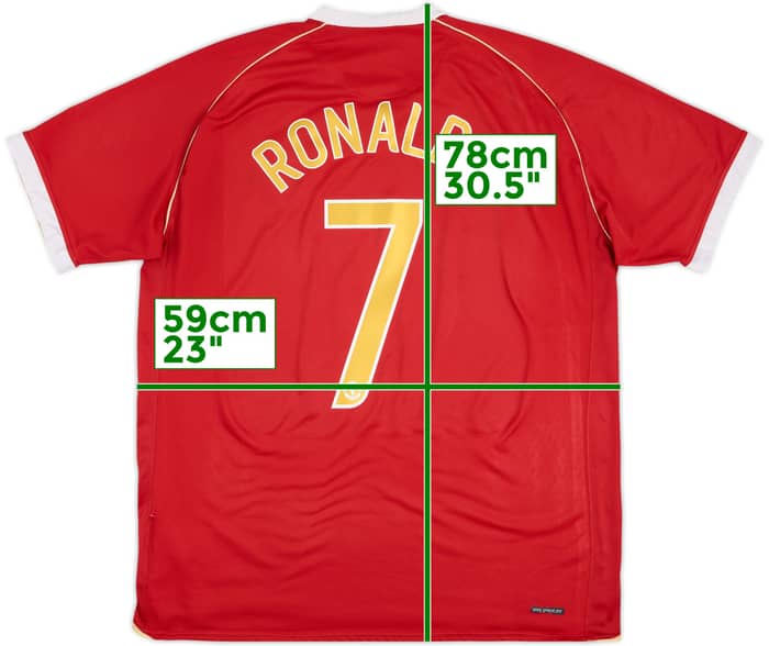 2006-07 Manchester United Home Shirt Ronaldo #7 - 6/10 - (XXL)