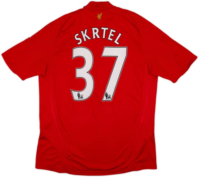 2008-10 Liverpool Home Shirt Skrtel #37 - 8/10 - (L)