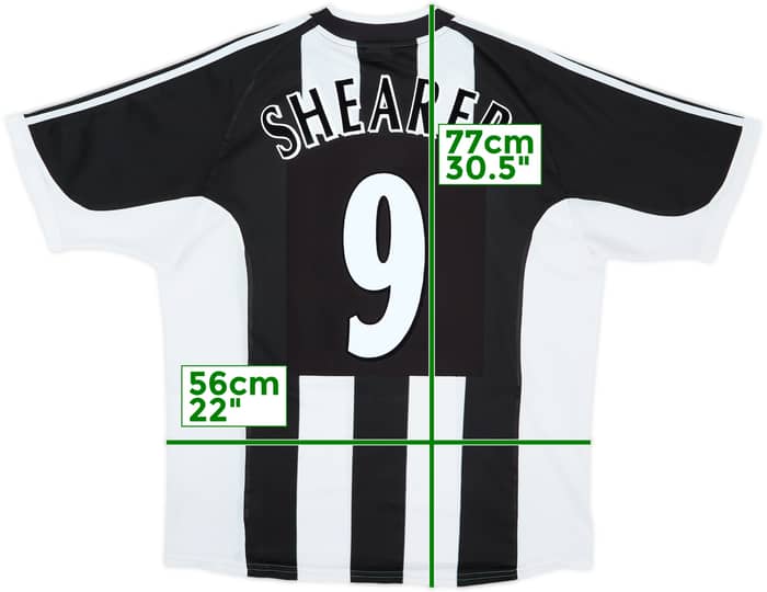 2001-03 Newcastle Home Shirt Shearer #9 - 6/10 - (XL)