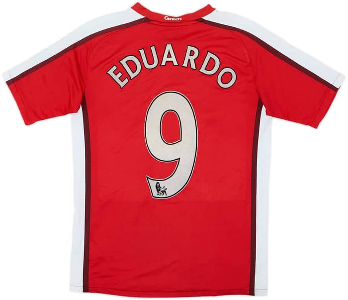 2008-10 Arsenal Home Shirt Eduardo #9 - 7/10 - (13-15 Years)