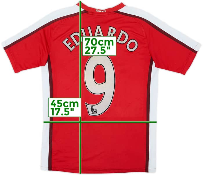 2008-10 Arsenal Home Shirt Eduardo #9 - 7/10 - (13-15 Years)