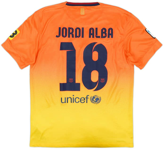 Camiseta de visitante del Barcelona 2012-13 Jordi Alba #18 - 8/10 - (S)
