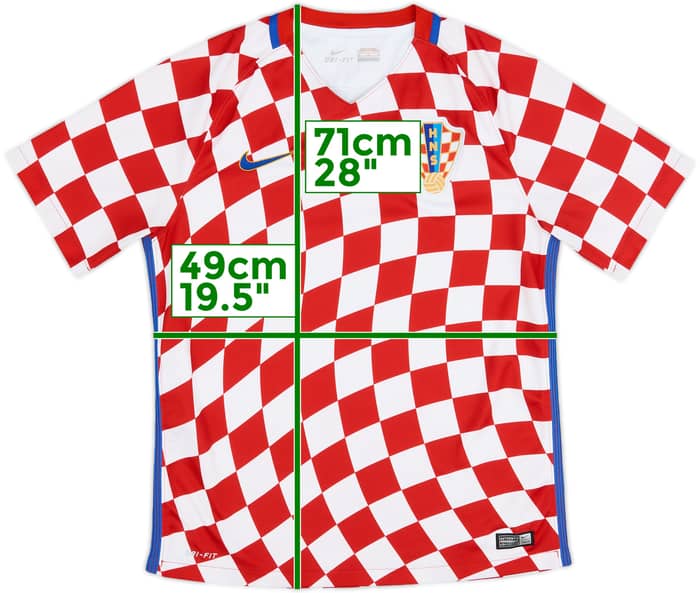 Camiseta de local de Croatia 2016-18 - 8/10 - (M)