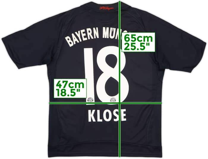 2008-09 Bayern Munich Away Shirt Klose #18 - 6/10 - (L.Boys)