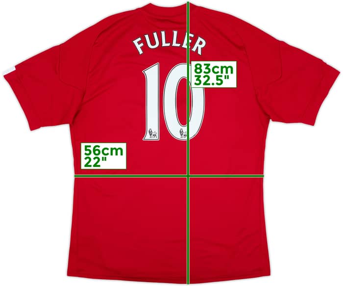 2010-11 Stoke City Home Shirt Fuller #10 - 7/10 - (XL)