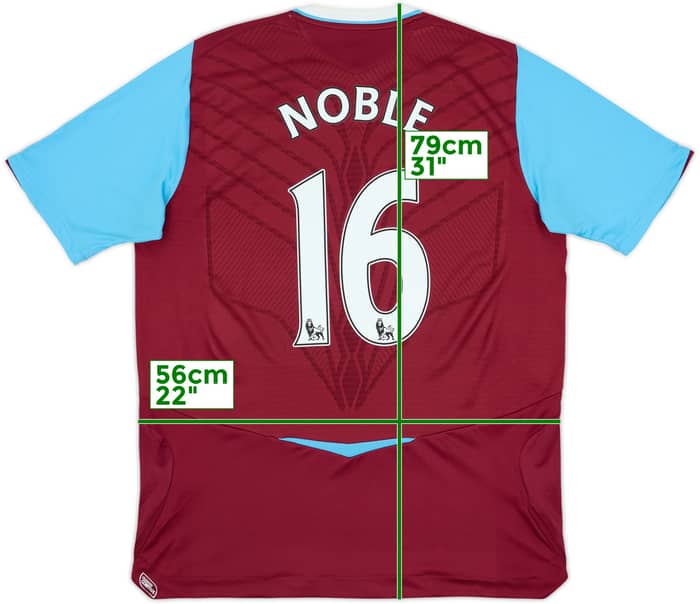 2008-09 West Ham Home Shirt Noble #16 - 6/10 - (L)