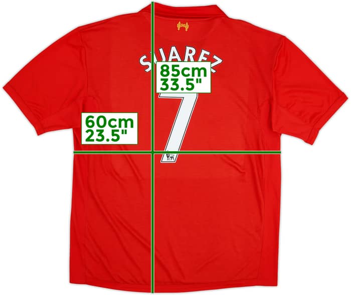 2012-13 Liverpool Camiseta Local Suarez #7 - 8/10 - (3XL)