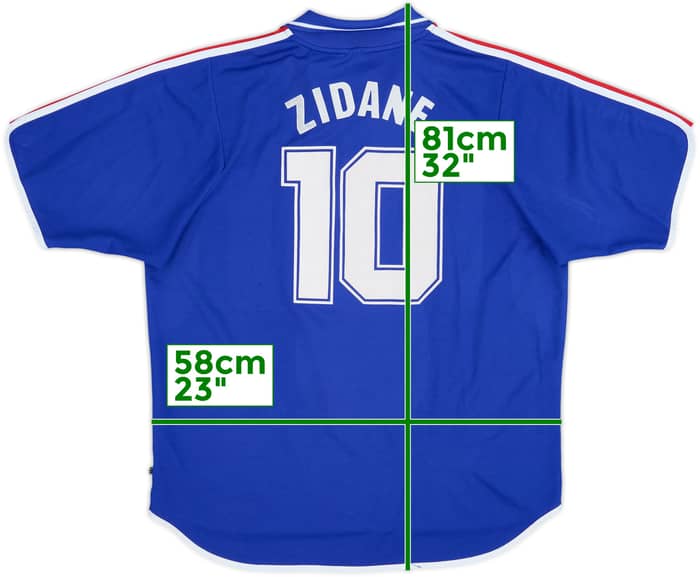 2000-02 France Home Shirt Zidane #10 - 6/10 - (XL)