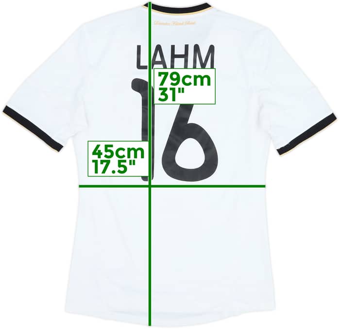 2010-11 Germany Home Shirt Lahm #16 - 8/10 - (M)