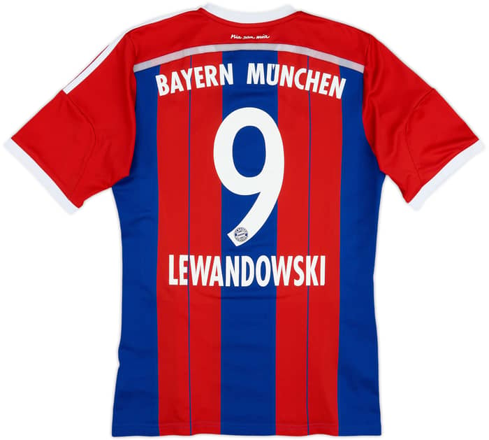 2014-15 Bayern Munich Home Shirt Lewandowski #9 - 6/10 - (M)